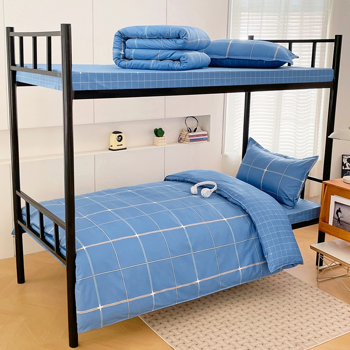 91家纺网 家纺一手货源 找家纺 （总）锦润家纺2025新款全棉13372学生三件套纯棉宿舍六件套