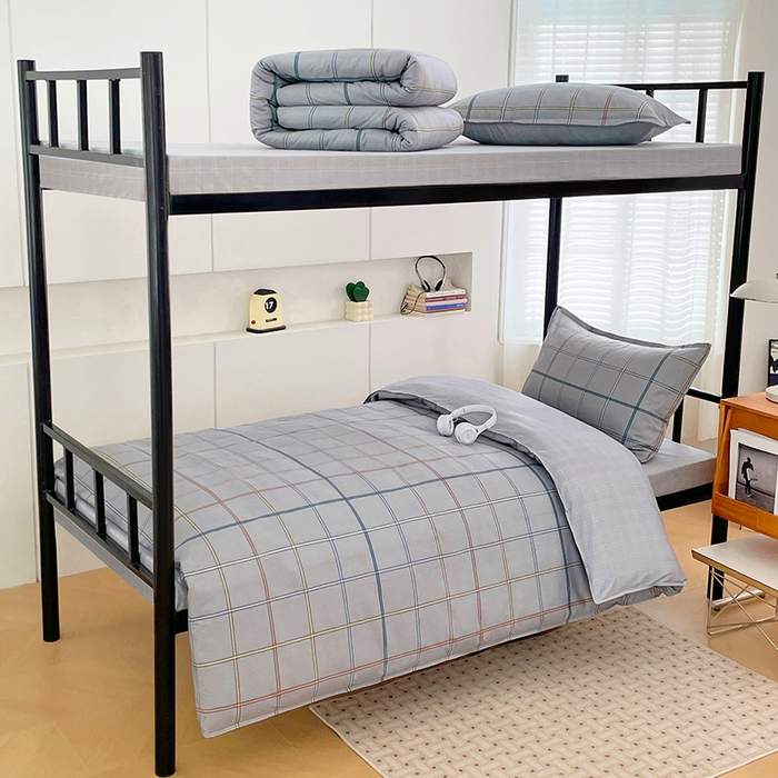 91家纺网 家纺一手货源 找家纺 （总）锦润家纺2025新款全棉13372学生三件套纯棉宿舍六件套