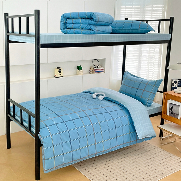 91家纺网 家纺一手货源 找家纺 （总）锦润家纺2025新款全棉13372学生三件套纯棉宿舍六件套