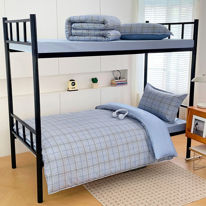 91家纺网 家纺一手货源 找家纺 （总）锦润家纺2025新款全棉13372学生三件套纯棉宿舍六件套