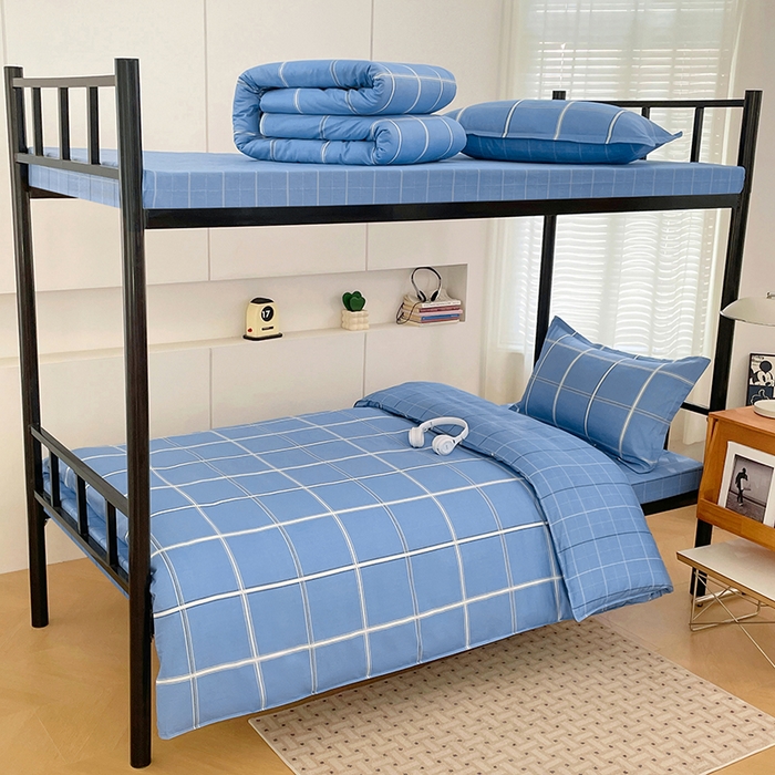 91家纺网 家纺一手货源 找家纺 （总）锦润家纺2025新款全棉13372学生三件套纯棉宿舍六件套