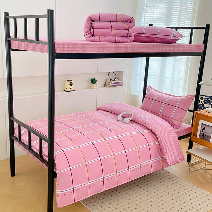 91家纺网 家纺一手货源 找家纺 （总）锦润家纺2025新款全棉13372学生三件套纯棉宿舍六件套