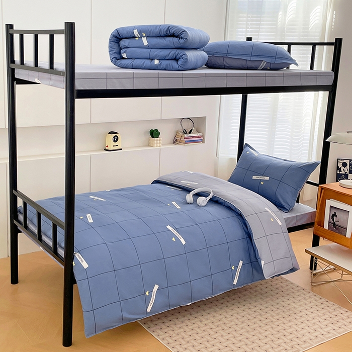 91家纺网 家纺一手货源 找家纺 （总）锦润家纺2025新款全棉13372学生三件套纯棉宿舍六件套