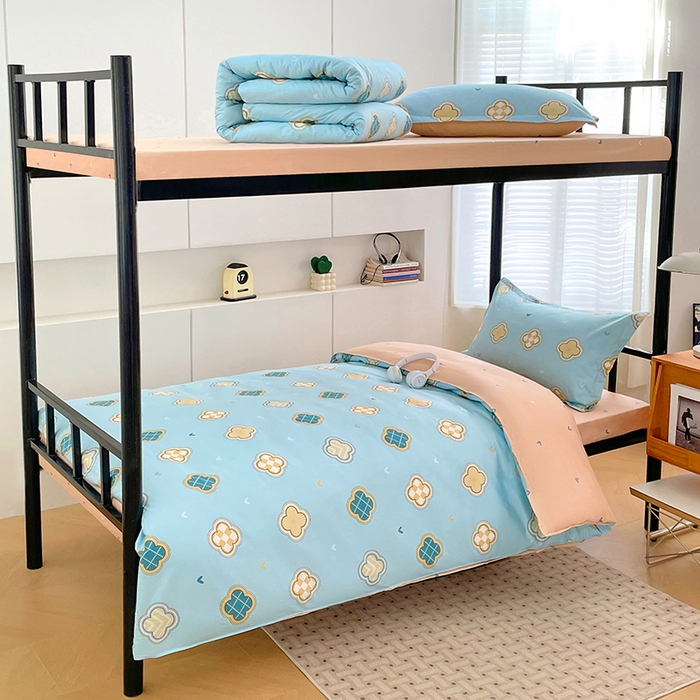 91家纺网 家纺一手货源 找家纺 （总）锦润家纺2025新款全棉13372学生三件套纯棉宿舍六件套