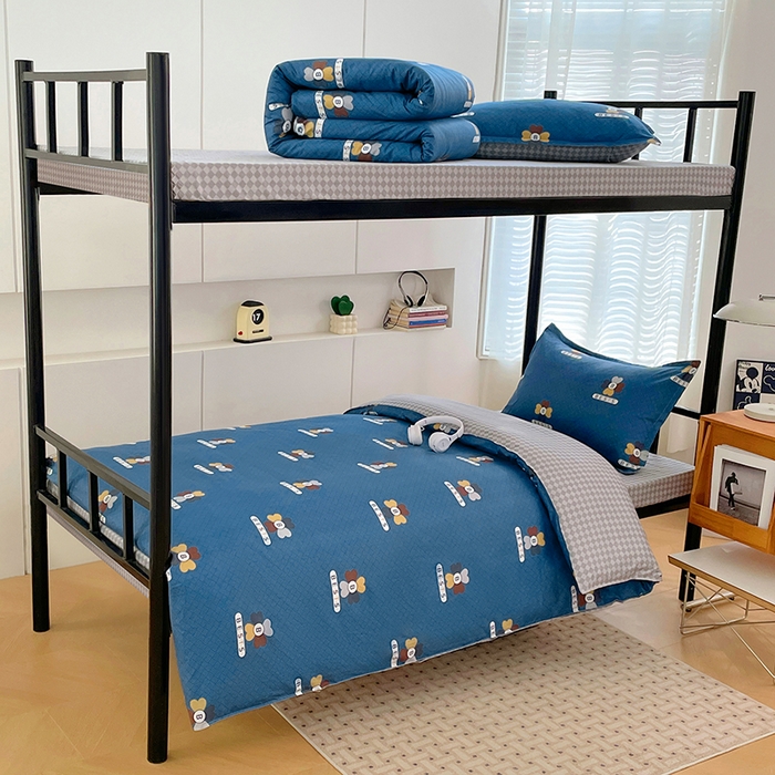 91家纺网 家纺一手货源 找家纺 （总）锦润家纺2025新款全棉13372学生三件套纯棉宿舍六件套