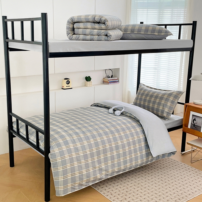 91家纺网 家纺一手货源 找家纺 （总）锦润家纺2025新款全棉13372学生三件套纯棉宿舍六件套