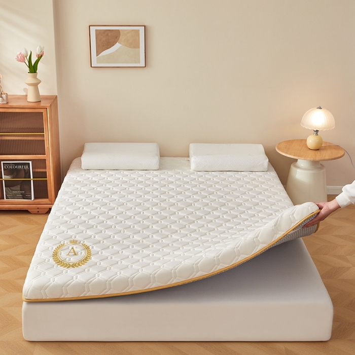 91家纺网 家纺一手货源 找家纺 希廷顿 2025春夏新款足球床垫单床垫 白色-足球-A+烫画