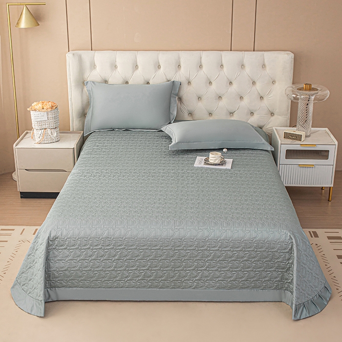 金喜 2025新款高档100支全棉枕套纯棉宽边枕头套枕头罩 木槿绿