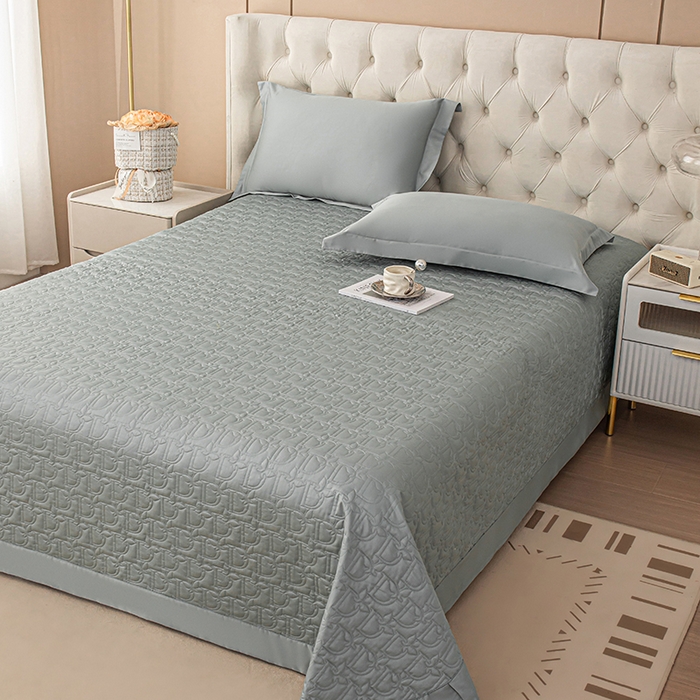 91家纺网 家纺一手货源 找家纺 金喜 2025新款高档100支全棉枕套纯棉宽边枕头套枕头罩 木槿绿