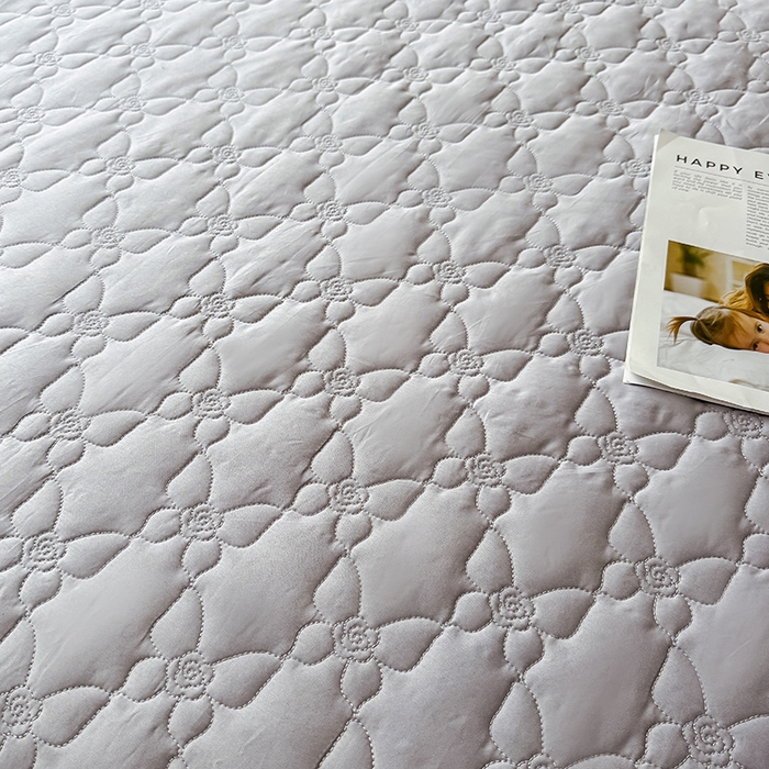 91家纺网 家纺一手货源 找家纺 金喜 2025新款高档100支全棉枕套纯棉宽边枕头套枕头罩 灰紫