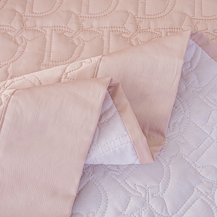 91家纺网 家纺一手货源 找家纺 金喜 2025新款高档100支全棉枕套纯棉宽边枕头套枕头罩 白桃粉