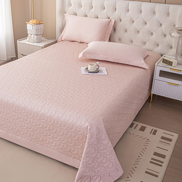 91家纺网 家纺一手货源 找家纺 金喜 2025新款高档100支全棉枕套纯棉宽边枕头套枕头罩 白桃粉