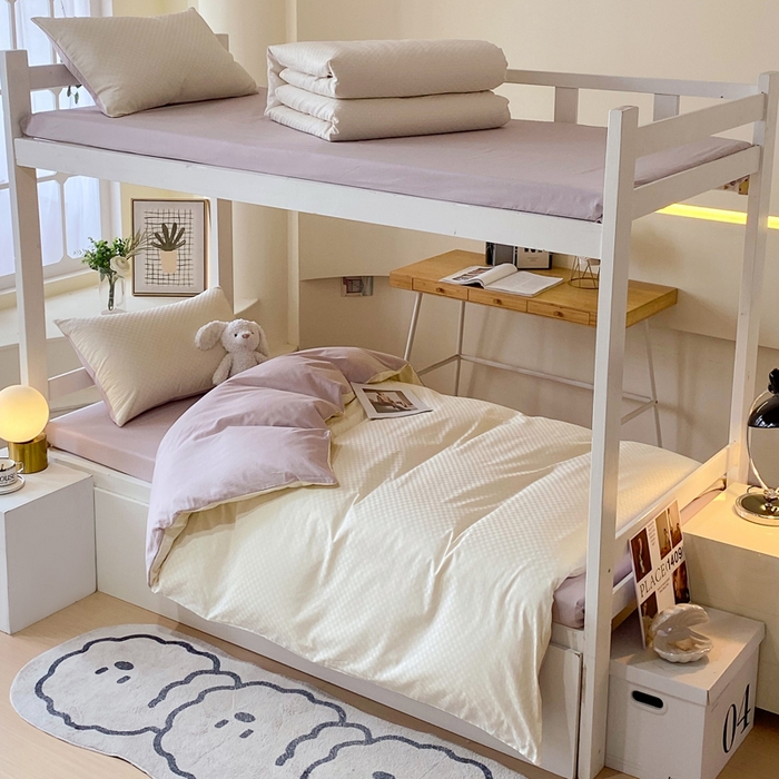 91家纺网 家纺一手货源 找家纺 （总）金鑫汇 2025新款纯色提花三件套