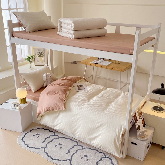 91家纺网 家纺一手货源 找家纺 （总）金鑫汇 2025新款纯色提花三件套