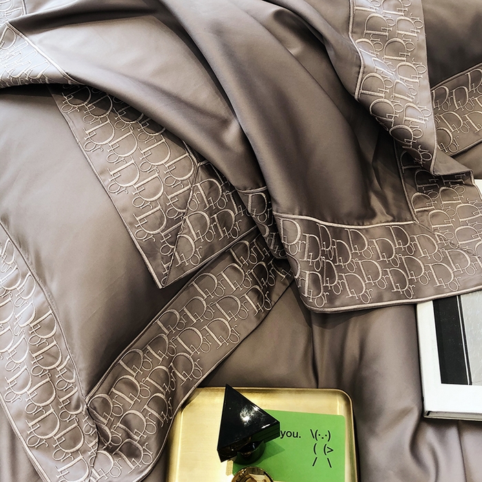 91家纺网 家纺一手货源 找家纺 （总）佳汐蓝 2023新款140支长绒棉绣边款四件套劳伦斯系列