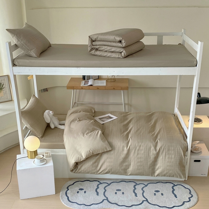 金鑫汇 2025新款纯色提花三件套 风吹麦浪