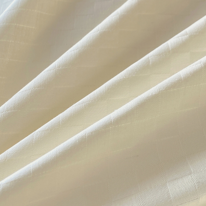 91家纺网 家纺一手货源 找家纺 金鑫汇 2025新款纯色提花三件套 奶昔白+水绿