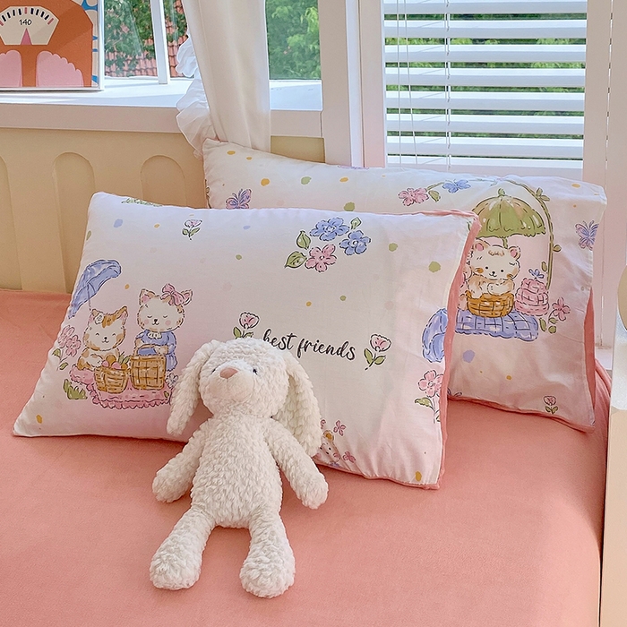 91家纺网 家纺一手货源 找家纺 金鑫汇家纺 2025新款全棉纯棉棉加豆豆绒棉加绒系列四件套 棉加豆豆绒-喵喵日记