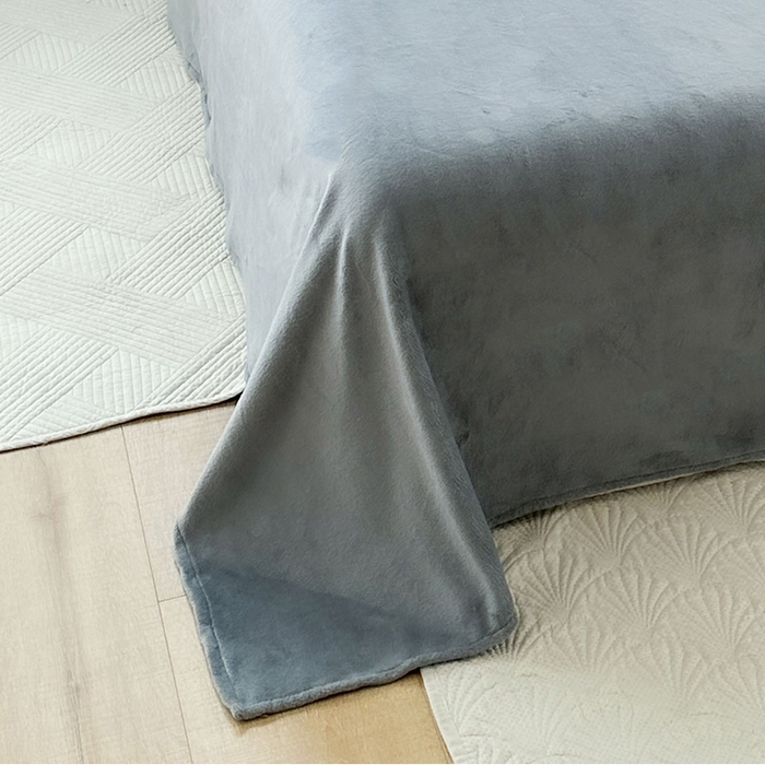 91家纺网 家纺一手货源 找家纺 金鑫汇家纺 2025新款全棉纯棉棉加豆豆绒棉加绒系列四件套 棉加绒-波浪世界