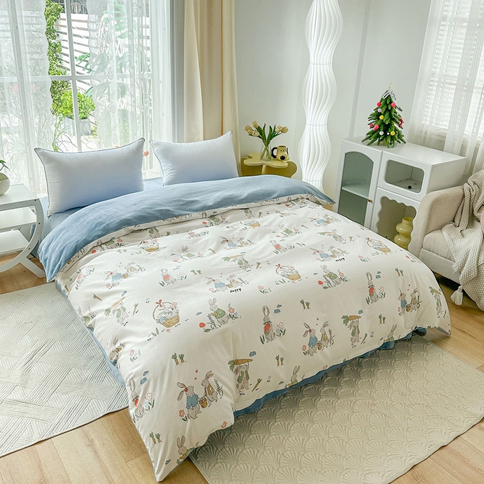 91家纺网 家纺一手货源 找家纺 金鑫汇家纺 2025新款全棉纯棉棉加豆豆绒棉加绒系列四件套 棉加绒-收获满满