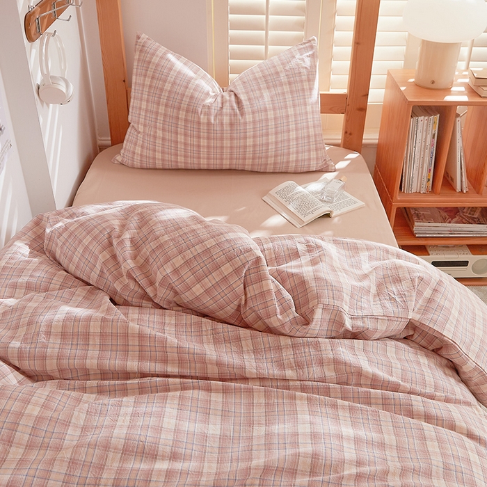 91家纺网 家纺一手货源 找家纺 DoDo 兜兜 2025新款全棉纯棉水洗棉学生三件套【可定做尺寸】    星空-咖