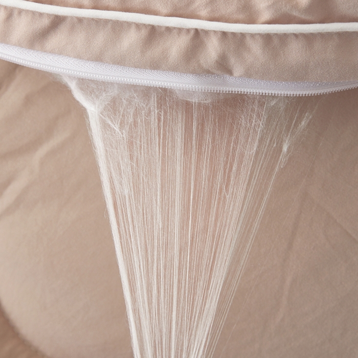 91家纺网 家纺一手货源 找家纺 喜糯糯 2025年新款春秋蛋白棉加厚款被子被芯四季被子被芯直播供货 卡其色