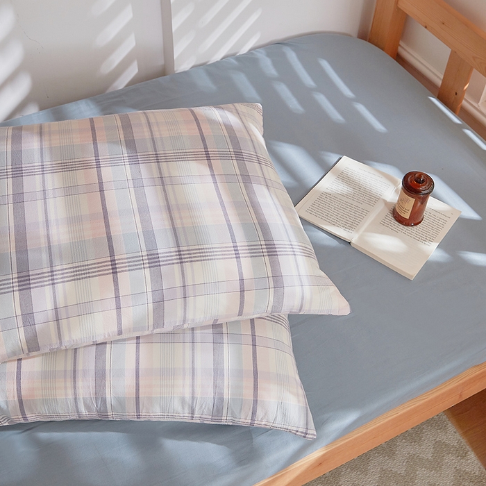 91家纺网 家纺一手货源 找家纺 DoDo 兜兜 2025新款全棉纯棉水洗棉学生三件套【可定做尺寸】    森沐-蓝