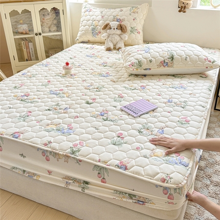 91家纺网 家纺一手货源 找家纺 （总）九亭家纺 2025新款A类全棉夹棉防水床笠