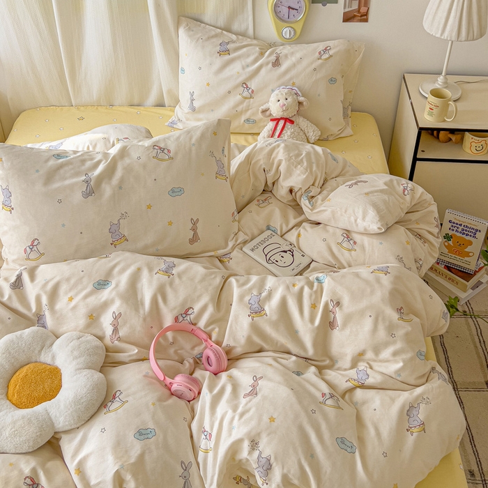 91家纺网 家纺一手货源 找家纺 耀悦家纺 2025新款13070全棉印花四件套 星光梦幻游乐园