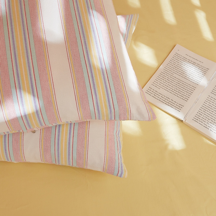 91家纺网 家纺一手货源 找家纺 DoDo 兜兜 2025新款全棉纯棉水洗棉学生三件套【可定做尺寸】    伊娃-黄蓝