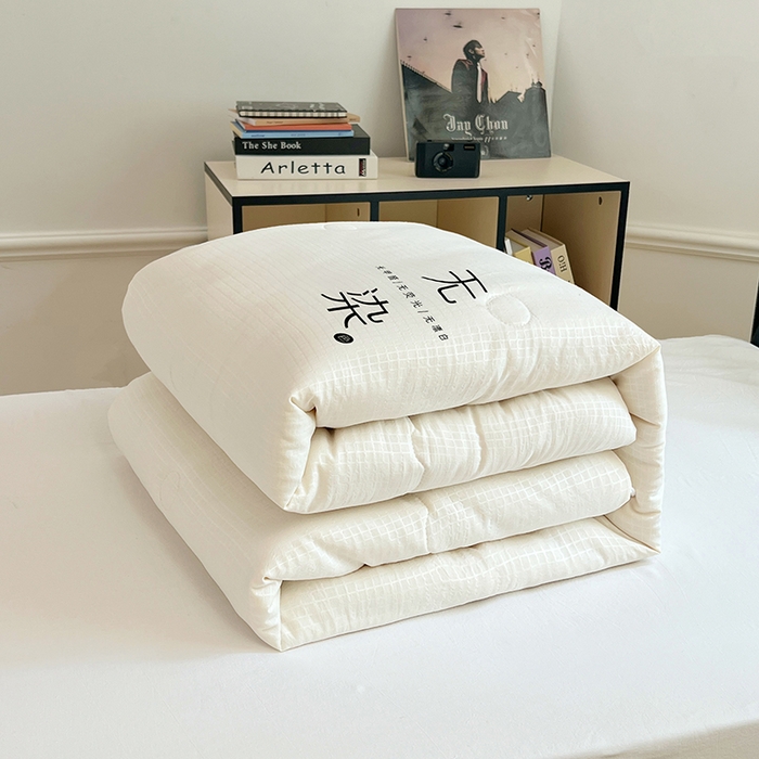 91家纺网 家纺一手货源 找家纺 （总）锦润家纺 2025新款华夫格无污染大豆被学生被