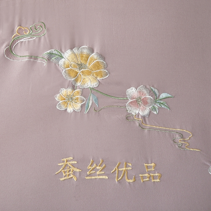 91家纺网 家纺一手货源 找家纺 喜糯糯 2025年新款春秋蛋白棉加厚款被子被芯四季被子被芯直播供货 香芋紫