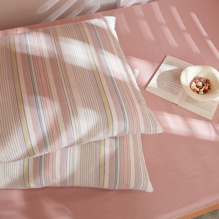 91家纺网 家纺一手货源 找家纺 DoDo 兜兜 2025新款全棉纯棉水洗棉学生三件套【可定做尺寸】    米拉-粉