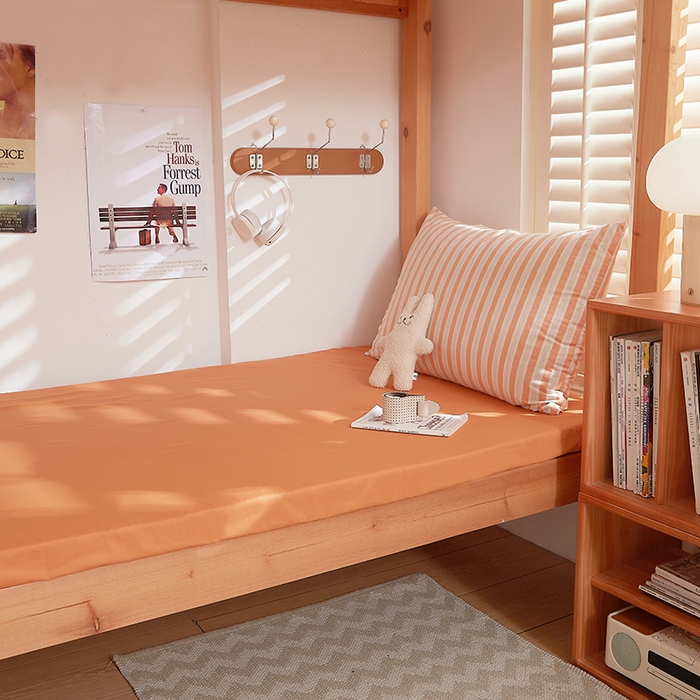 91家纺网 家纺一手货源 找家纺 DoDo 兜兜 2025新款全棉纯棉水洗棉学生三件套【可定做尺寸】    北辰-桔