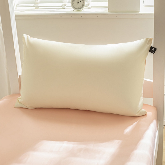 91家纺网 家纺一手货源 找家纺 涵宸家纺 2025新款全棉拼色纯色宿舍套件-米兰 米兰（奶白+烟粉）