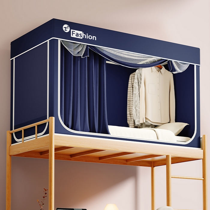 91家纺网 家纺一手货源 找家纺 （总）澳萝拉 2025新款纯色梭织遮光床帘学生宿舍上下铺蚊帐-3D建模图无涂层不覆膜（稳定供货 量小也不缺）