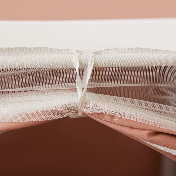 91家纺网 家纺一手货源 找家纺 澳萝拉 2025新款印花植绒遮光床帘学生宿舍上下铺蚊帐-无涂层不覆膜 奶嘴布布