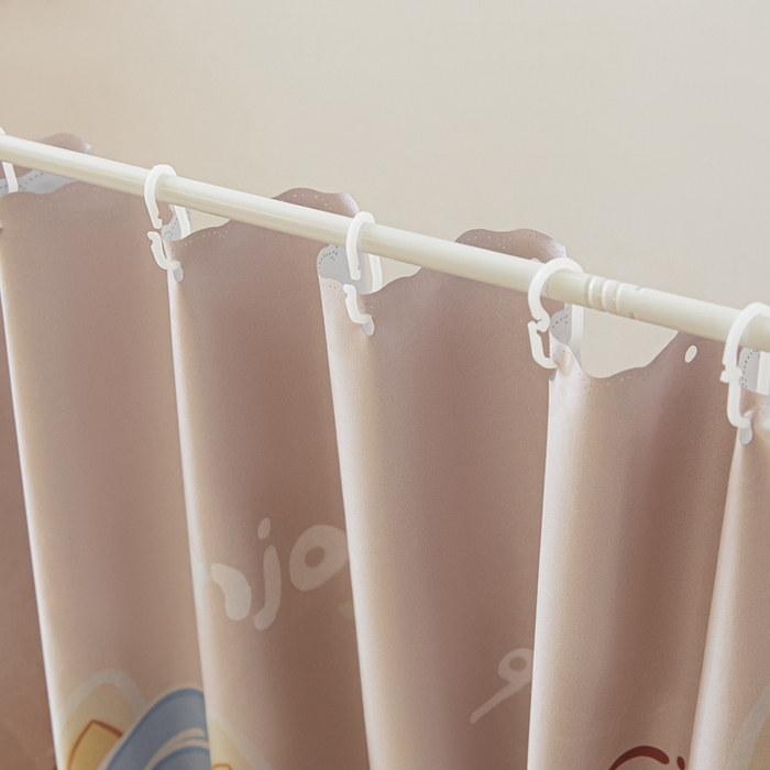 91家纺网 家纺一手货源 找家纺 澳萝拉 2025新款印花植绒遮光床帘学生宿舍上下铺蚊帐-无涂层不覆膜 奶嘴布布