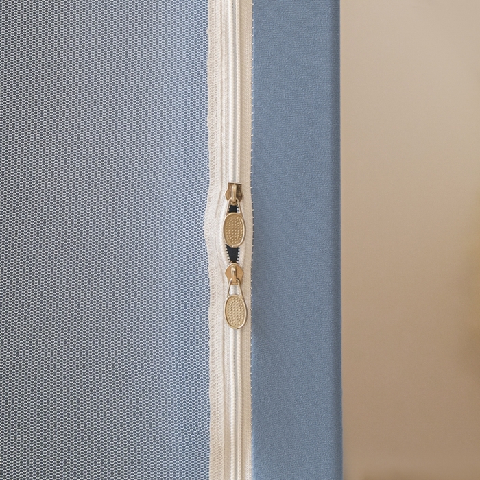 91家纺网 家纺一手货源 找家纺 澳萝拉 2025新款印花植绒遮光床帘学生宿舍上下铺蚊帐-无涂层不覆膜 酷萌小汪