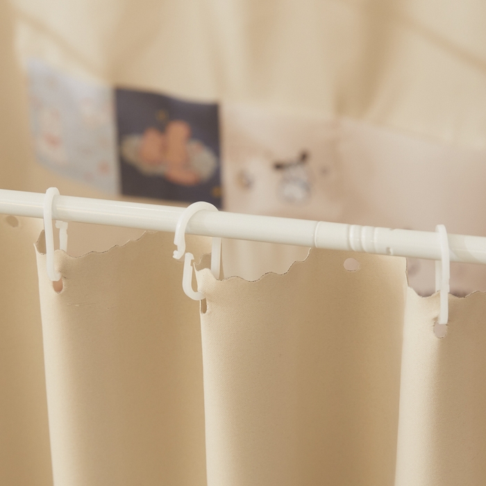 91家纺网 家纺一手货源 找家纺 澳萝拉 2025新款纯色梭织遮光床帘学生宿舍上下铺蚊帐-无涂层不覆膜 藏青+卡其