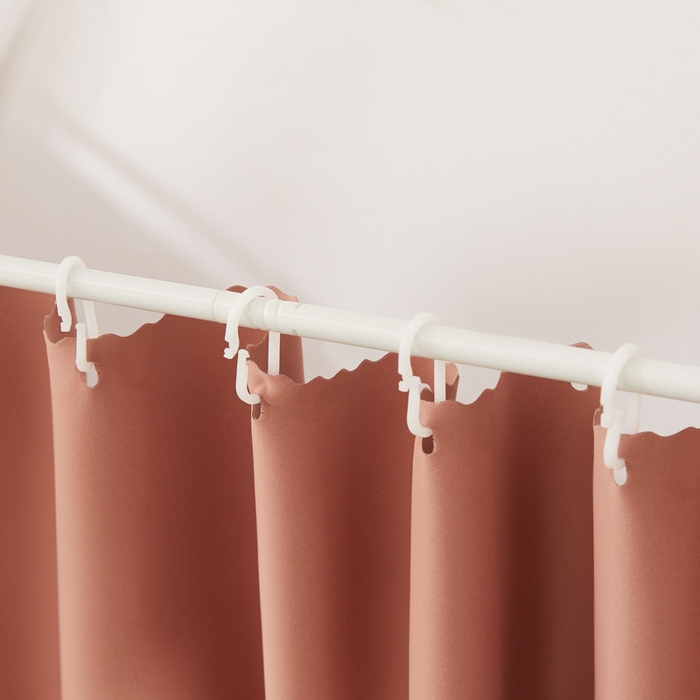 91家纺网 家纺一手货源 找家纺 澳萝拉 2025新款纯色梭织遮光床帘学生宿舍上下铺蚊帐-无涂层不覆膜 蔷薇红