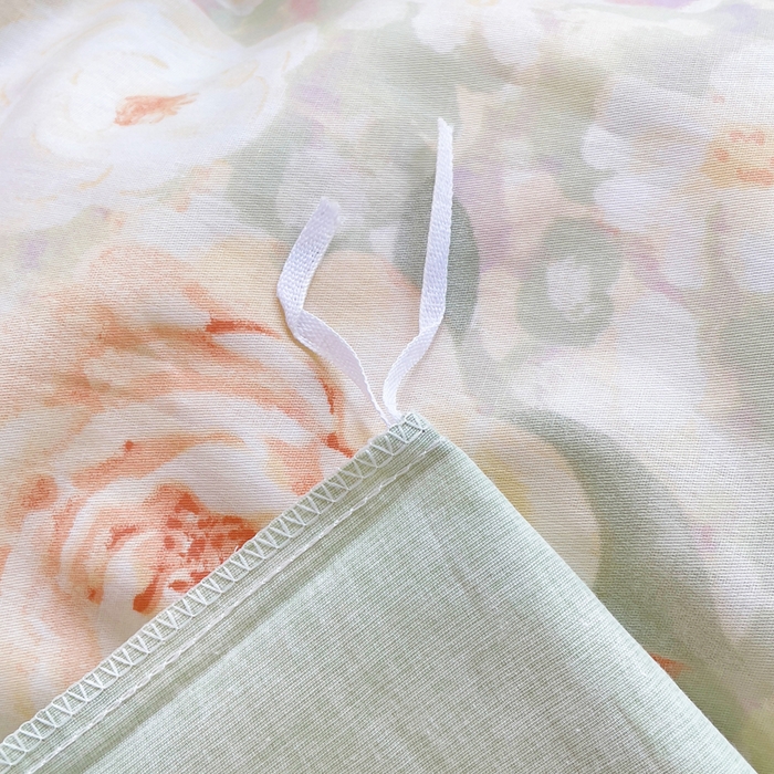 91家纺网 家纺一手货源 找家纺 （总）铭博家纺 2025新款直播爆款全棉纯棉四件套 吊边一字绣工艺款四件套