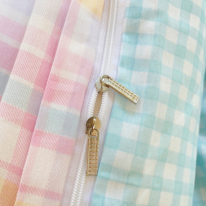 91家纺网 家纺一手货源 找家纺 铭博家纺 2025新款直播爆款全棉纯棉四件套 吊边一字绣工艺款四件套 加州甜心-粉