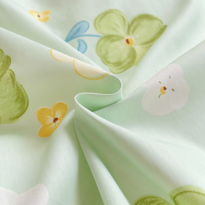 91家纺网 家纺一手货源 找家纺 铭博家纺 2025新款直播爆款全棉纯棉四件套 吊边一字绣工艺款四件套 荏苒花间