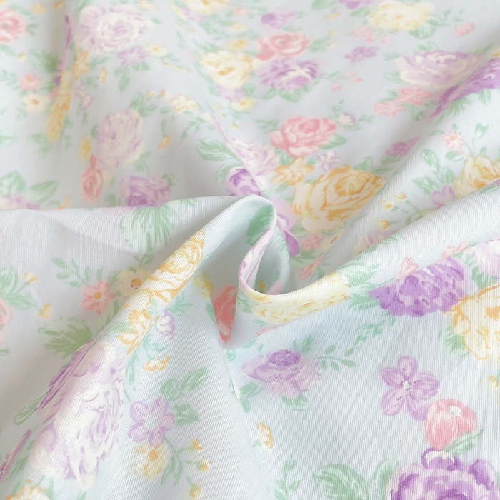 91家纺网 家纺一手货源 找家纺 铭博家纺 2025新款直播爆款全棉纯棉四件套 吊边一字绣工艺款四件套 嫣然花期-兰