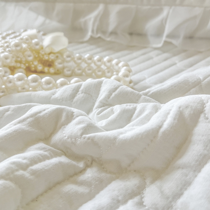 91家纺网 家纺一手货源 找家纺 恋尚 2025新款木棉蕾丝床裙单品床裙床裙单件-泡芙（控价135起） 泡芙-奶白