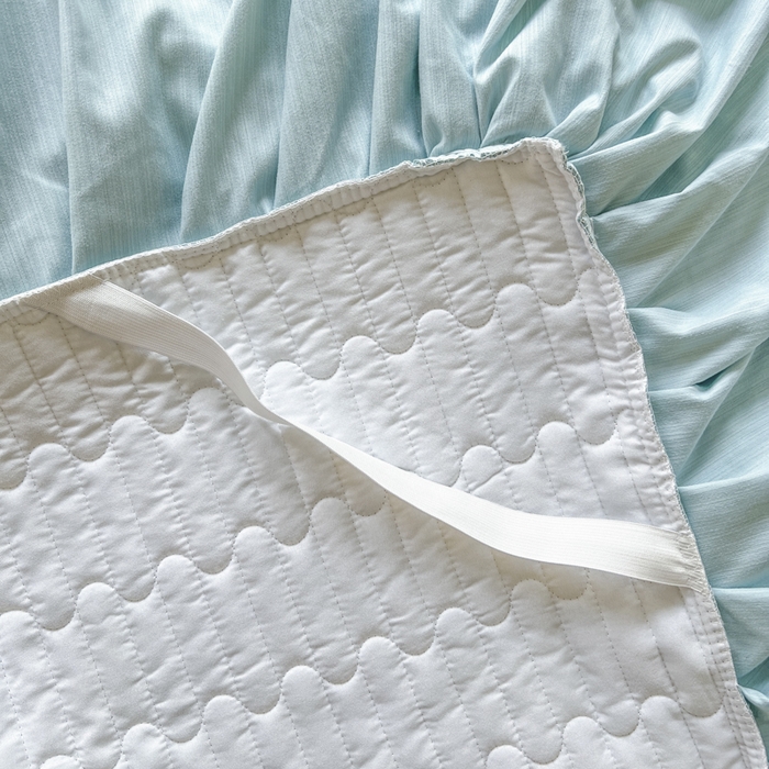 91家纺网 家纺一手货源 找家纺 恋尚 2025新款木棉蕾丝床裙单品床裙床裙单件-泡芙（控价135起） 泡芙-清新蓝