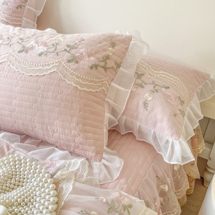 91家纺网 家纺一手货源 找家纺 （总）恋尚 2025新款木棉蕾丝床裙单品床裙床裙单件-泡芙（控价135起）