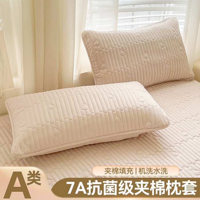 91家纺网 家纺一手货源 找家纺 （总）雯豆家纺 2025新品夹棉枕套枕芯保护套一对装单只枕皮