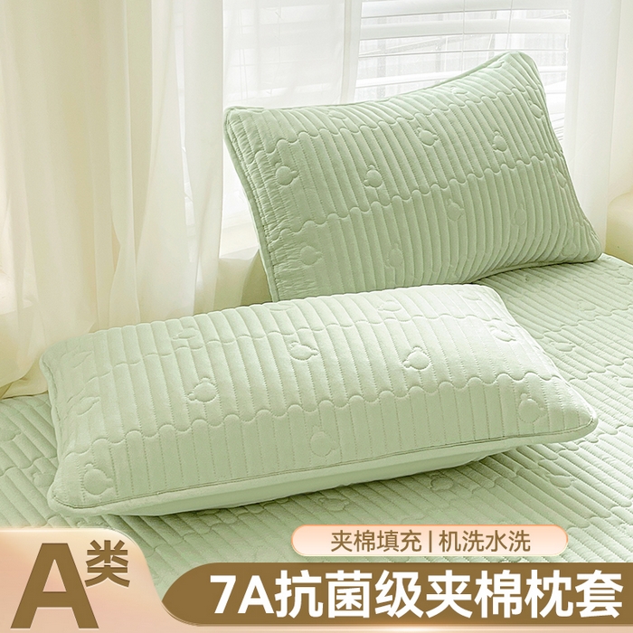 91家纺网 家纺一手货源 找家纺 （总）雯豆家纺 2025新品夹棉枕套枕芯保护套一对装单只枕皮